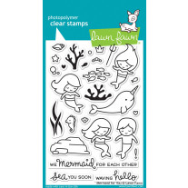 Lawn Fawn - Mermaid For You - Clear Stamps 4x6